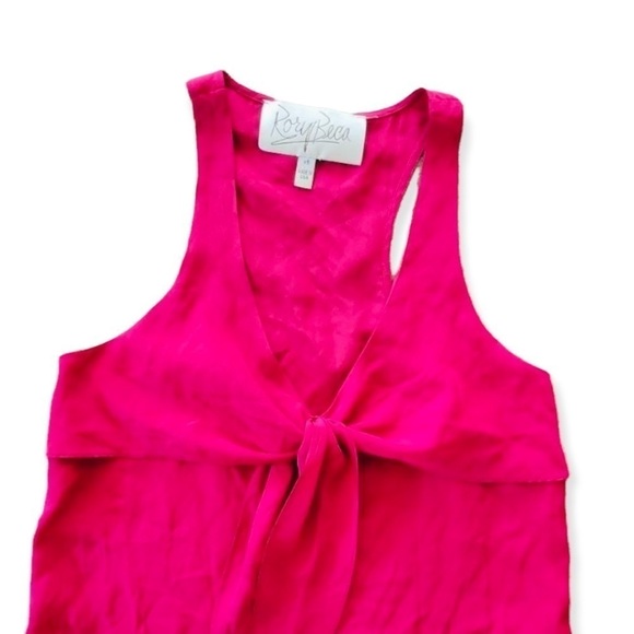 Rory Beca silk sleeveless top red XS - Picture 6 of 8